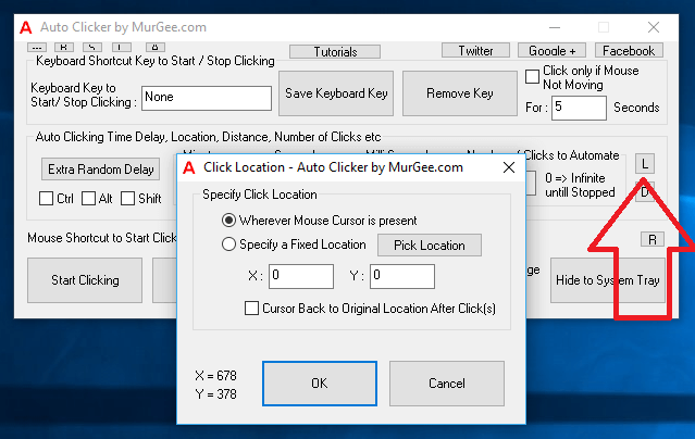 Auto Click at Current Mouse Cursor Location from Macro Script  Automate  Windows with Mouse and Keyboard Automation Software