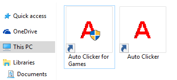 Auto Clicker Desktop Shortcuts