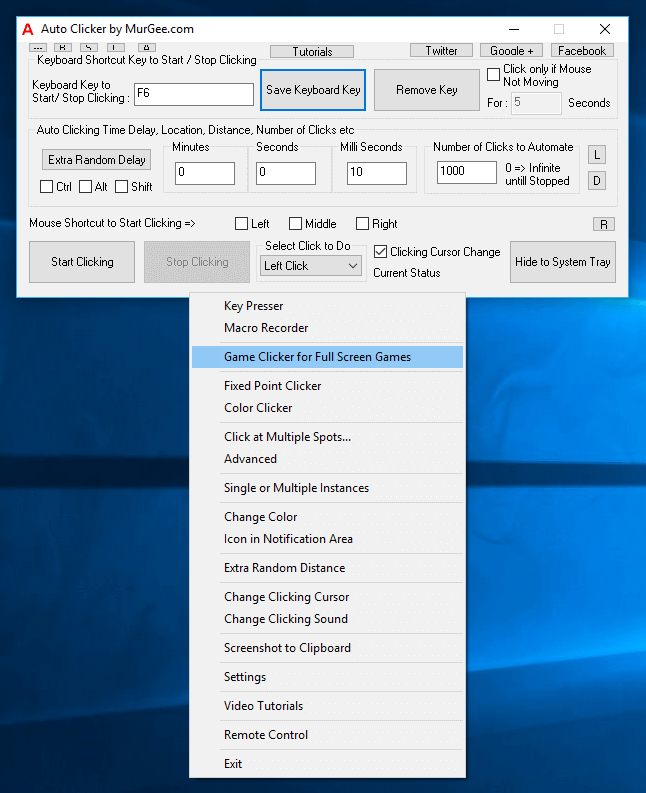 auto clicker for use with windows 10