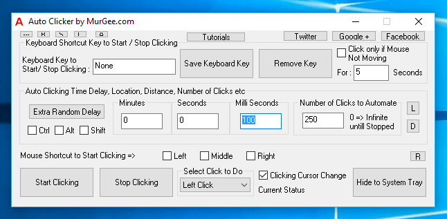 auto mouse click setup