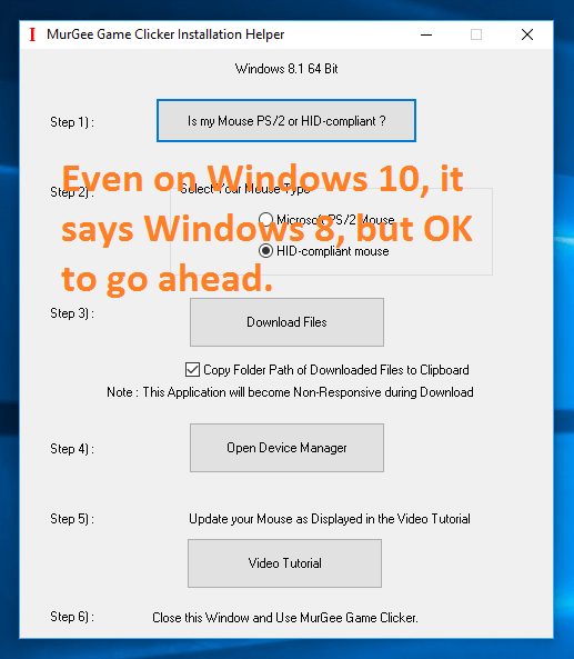 windows 10 auto clicker not working on some windows